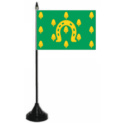 Rutland Desk / Table Flag with plastic stand and base