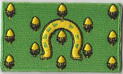 Rutland Embroidered Flag Patch, style 04