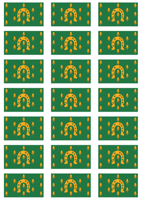 Rutland Flag Stickers - 21 per sheet