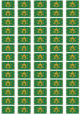 Rutland Flag Stickers - 65 per sheet