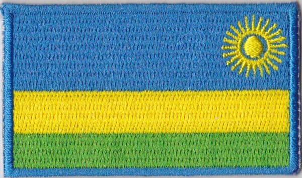 Rwanda Embroidered Flag Patch style 04
