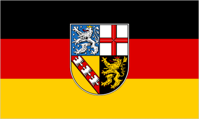 Saarland Large State Flag 5' x 3'