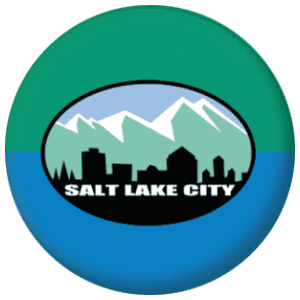 Salt Lake City (Utah) Flag 25mm Keyring