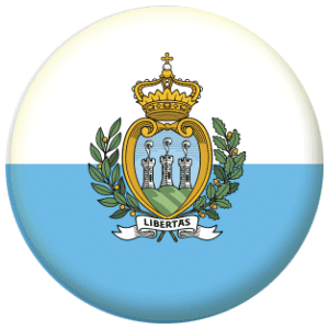 San Marino Country Flag 25mm Pin Button Badge
