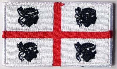 Sardinia Embroidered Flag Patch, style 04