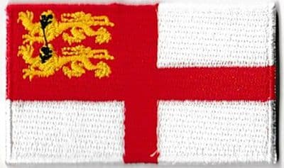 Sark Embroidered Flag Patch, style 04