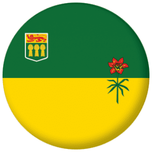 Saskatchewan Province Flag 58mm Button Badge