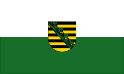 Saxony Large State Flag 5' x 3'