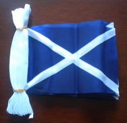 Scotland Country Flag Bunting, rectangular, 9 metre