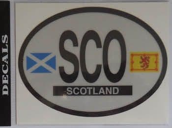 Scotland Country Flag Oval Decal