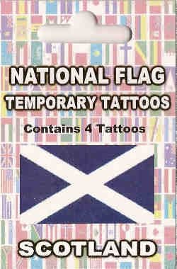 Scotland Country Flag Tattoos.