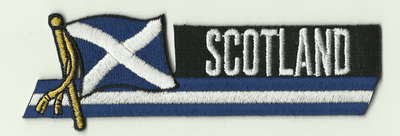 Scotland Embroidered Flag Patch, style 01