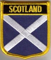 Scotland Embroidered Flag Patch, style 07