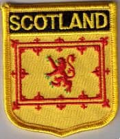 Scotland Lion Embroidered Flag Patch, style 07