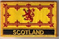Scotland Lion Embroidered Flag Patch, style 09