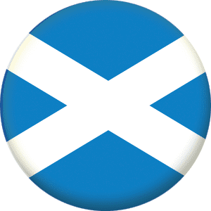 Scotland St Andrew Light Blue Country Flag 25mm Fridge Magnet