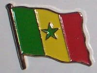 Senegal Country Flag Enamel Pin Badge