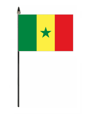 Senegal Country Hand Flag - Small.