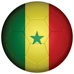 Senegal Football Flag 58mm Fridge Magnet