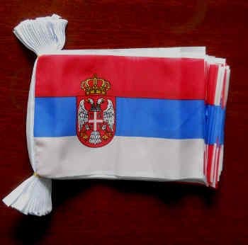 Serbia Bunting, rectangular, 9 metre.