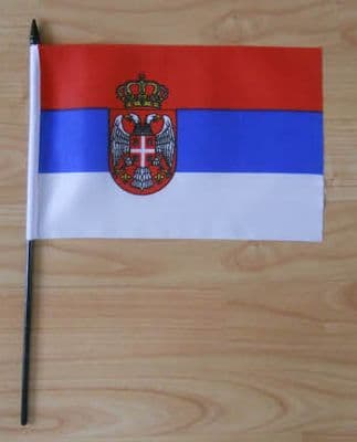 Serbia Country Hand Flag - Medium.