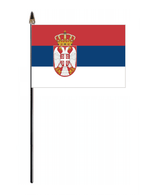 Serbia Country Hand Flag - Small.