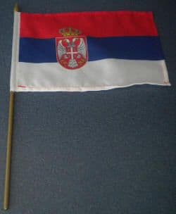 Serbia Country Hand Flag - Medium (stitched).