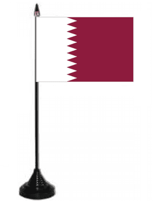 Set of 32 World Cup 2022 Desk / Table flags with plastic pole and base