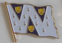 Shropshire County Flag Enamel Pin Badge