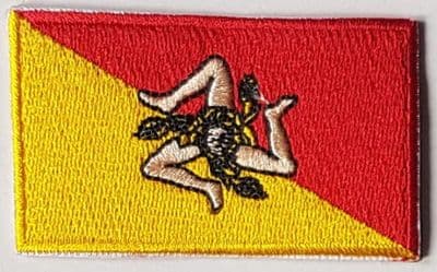 Sicily Embroidered Flag Patch, style 04