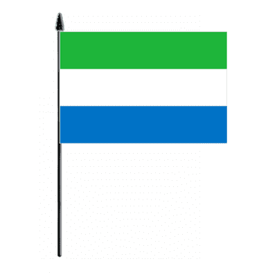Sierra Leone Country Hand Flag - Medium.