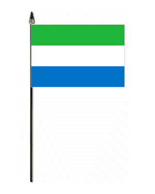 Sierra Leone Country Hand Flag - Small.