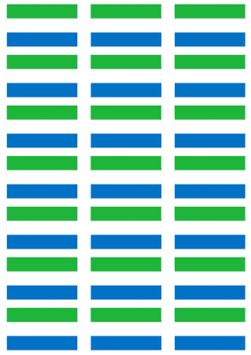 Sierra Leone Flag Stickers - 21 per sheet