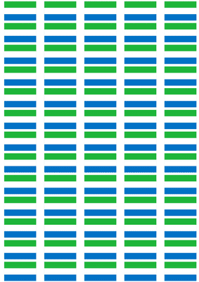 Sierra Leone Flag Stickers - 65 per sheet