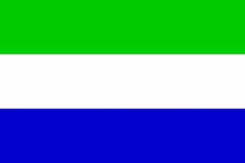 Sierra Leone Large Country Flag - 5' x 3'.