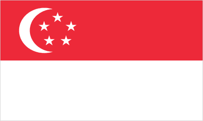 Singapore Boat / Courtesy Flag.