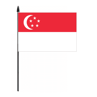 Singapore Country Hand Flag - Medium.
