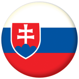 Slovakia Country Flag 25mm Button Badge