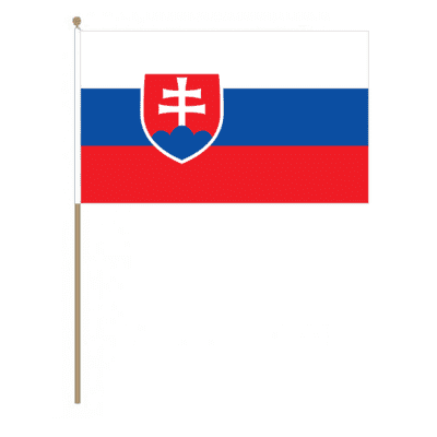 Slovakia Country Hand Flag - Large.