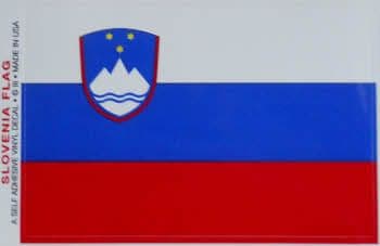 Slovenia Country Flag Rectangular Decal.