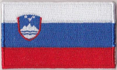 Slovenia Embroidered Flag Patch, style 04.