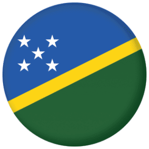 Solomon Islands Country Flag 25mm Flat Back