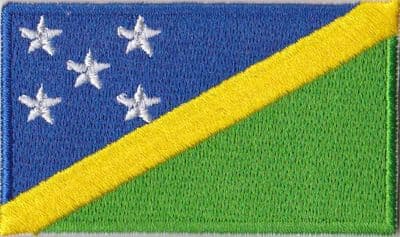 Solomon Islands Embroidered Flag Patch, style 04
