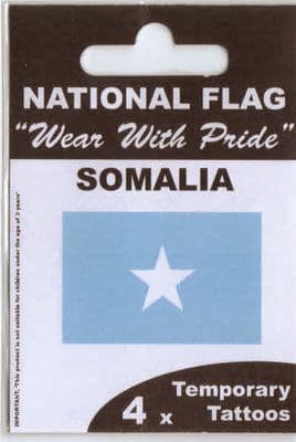 Somalia Country Flag Tattoos.