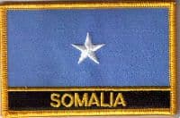 Somalia Embroidered Flag Patch, style 09.