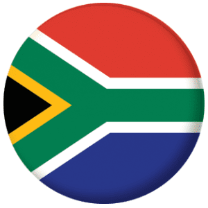 South Africa Country Flag 58mm Button Badge