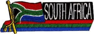 South Africa Embroidered Flag Patch, style 01.