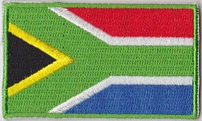 South Africa Embroidered Flag Patch, style 04.