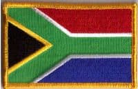 South Africa Embroidered Flag Patch, style 08.