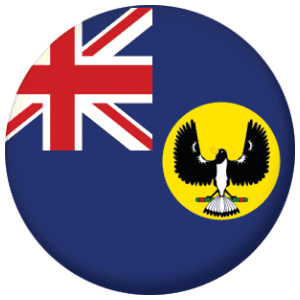 South Australia State Flag 58mm Button Badge